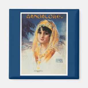 Lakan för den Bangalore vintagesången täcker Magnet