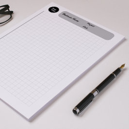 Lakan för utskrivbar Papper Grått-teknik Anteckningsblock