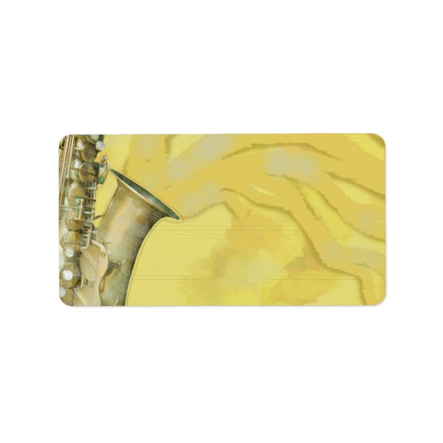 Lakan i ljud, märkning adressetikett (Framsidan)