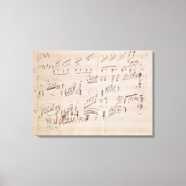 Lakan i Moonlight Sonata Canvastryck (Framsida)