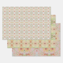 Lakan med tre olika utformningar