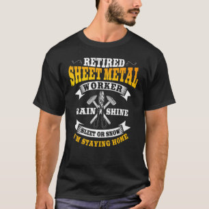 Lakan Metall-arbetaren är trött. Jag stannar hemma T Shirt