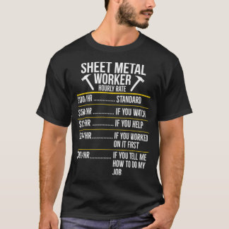Lakan Metall, arbetares timtaxa för nuvärde T T Shirt