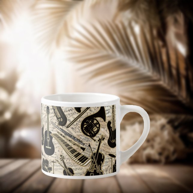 Lakan Music and Instruments Black/Guld ID481 Espressomugg (Skapare uppladdad)