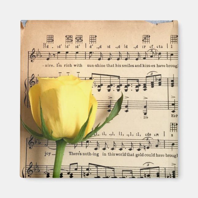 Lakan Music Gul ros Magnet (Framsidan)