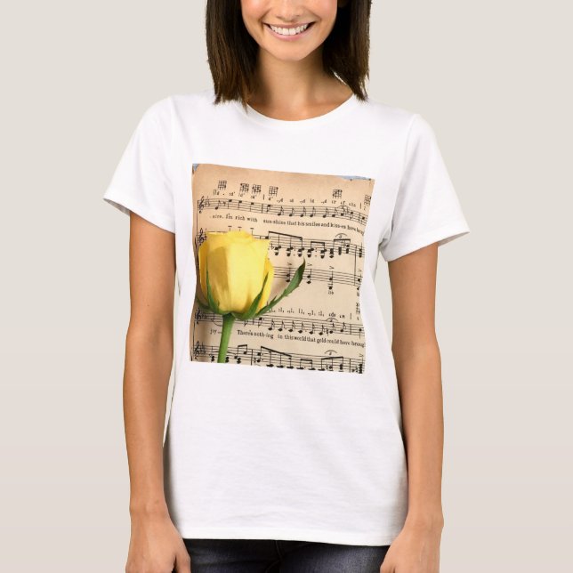 Lakan Music Gul ros T Shirt (Framsida)