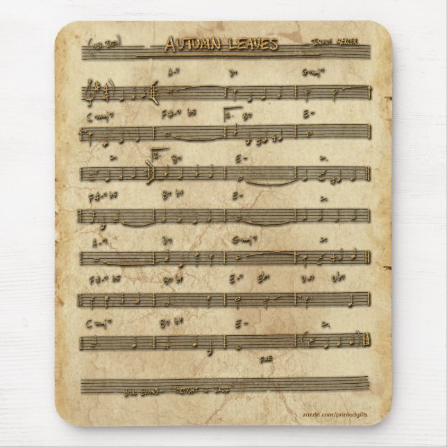 Lakan Music Music-älskare får Mousepad Musmatta (Framsidan)