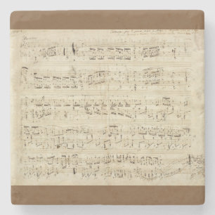 Lakan Music on Parchment Handskriftlig i Bläck Stenunderlägg