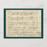 Lakan Music on Parchment Handskriftlig i Bläck