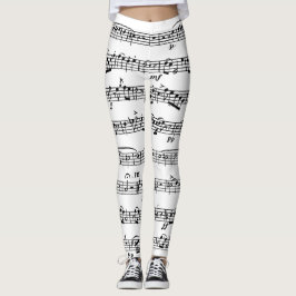 Lakan Music på White Leggings