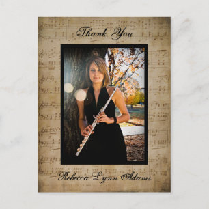 Lakan Music Studenten Tack-vykort - Post Card Vykort