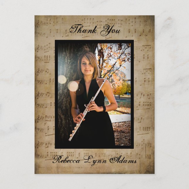 Lakan Music Studenten Tack-vykort - Post Card Vykort (Framsida)