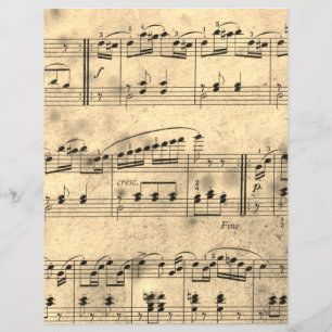 Lakan Music Vintage Parchting Scrapbooking Papper