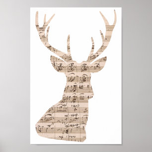 lakan-musik, hjort poster