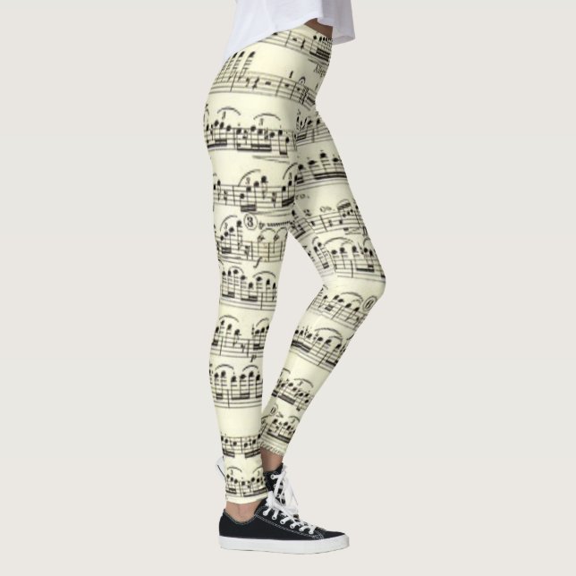 Lakan musik leggings (Höger)