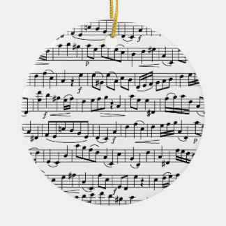 Lakan Musik noter Julgransprydnad Keramik