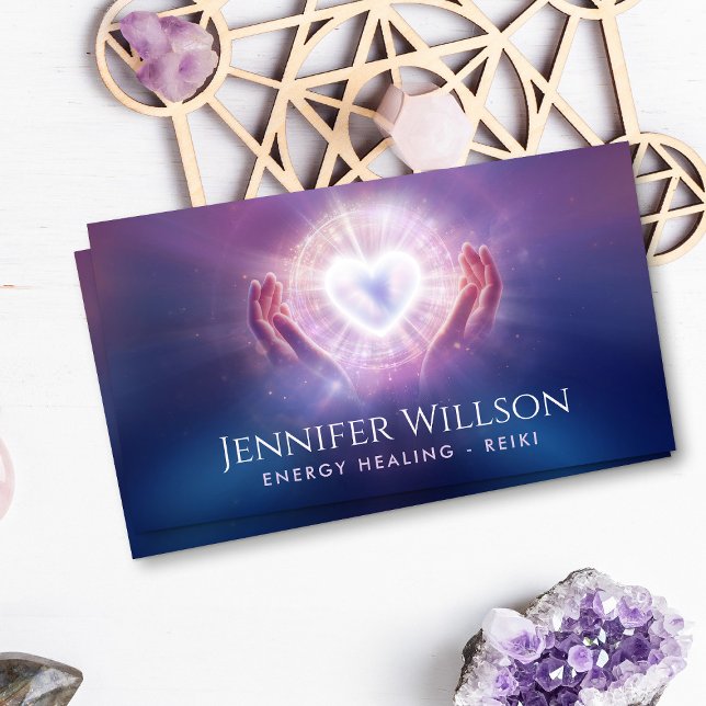 Läkande händer - energiläkning - Reiki Visitkort (Skapare uppladdad)