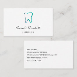 Läkarbild för tandtand Tandvård Visitkort