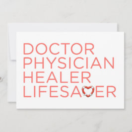 Läkardagen Läkare Helare Livräddare Kort