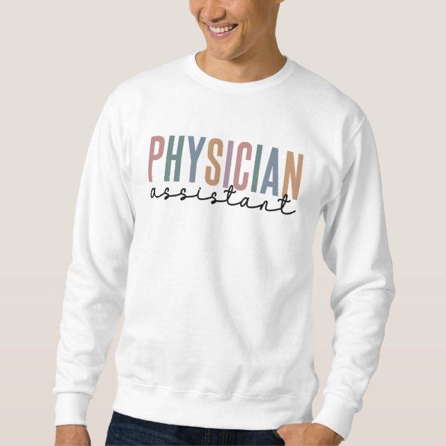 Läkare Assistant Physician Associate PA School Lång Ärmad Tröja (Framsida)