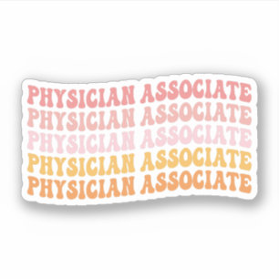 Läkare Associate Physician Assistant PA School Klistermärken