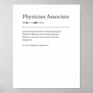 Läkare associera definition - Poster Gift