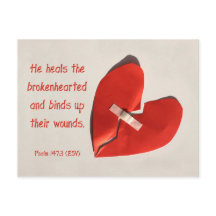 Läkare av Bruten Hearts Psalm 147:3 Skripturkonst