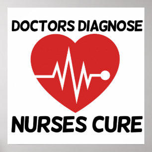 Läkare Diagnose Nurse Cure Poster