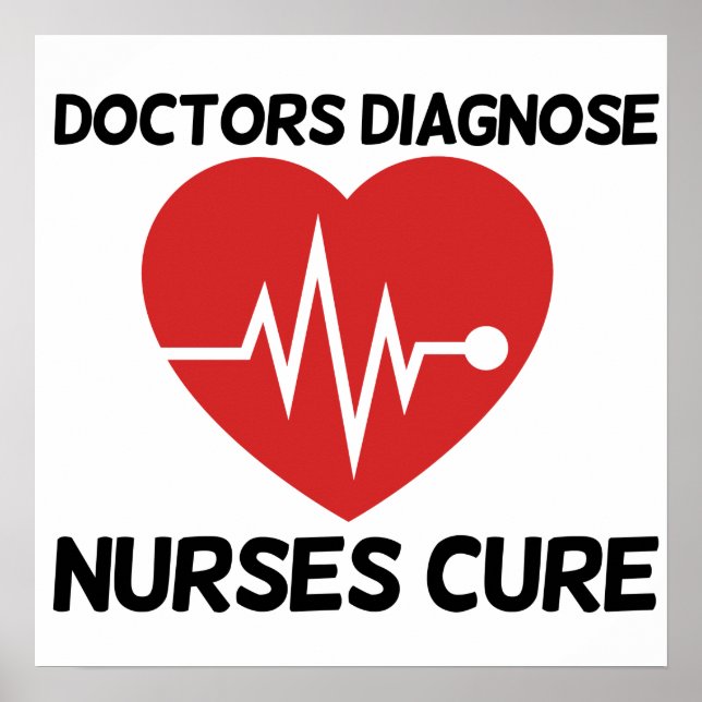 Läkare Diagnose Nurse Cure Poster (Framsidan)