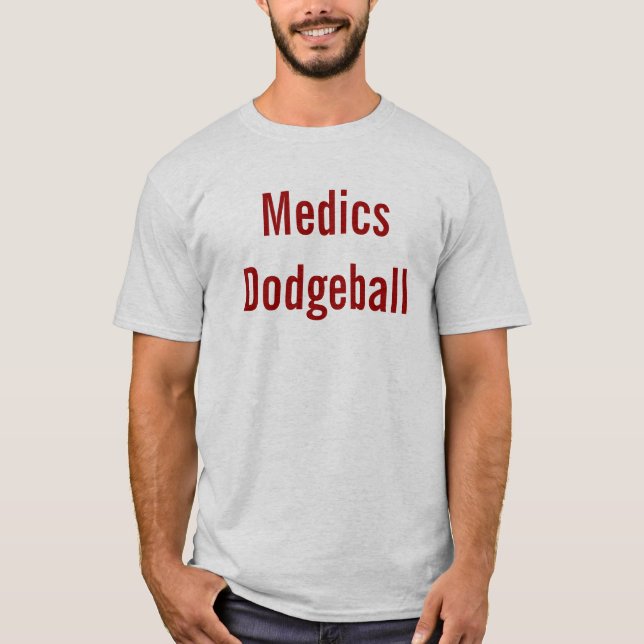 Läkare Dodgeball T Shirt (Framsida)