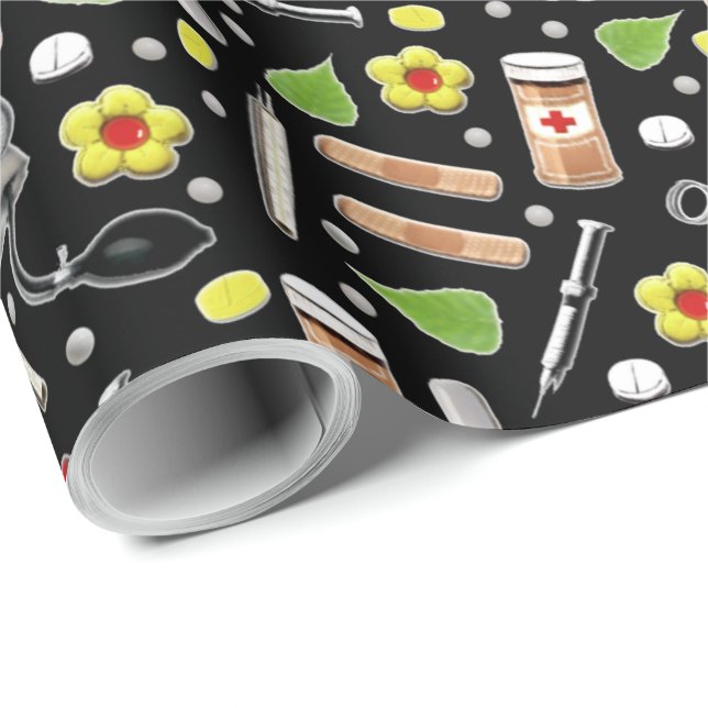 Läkare Inpackningspapper Presentpapper (Rullad Hörn)