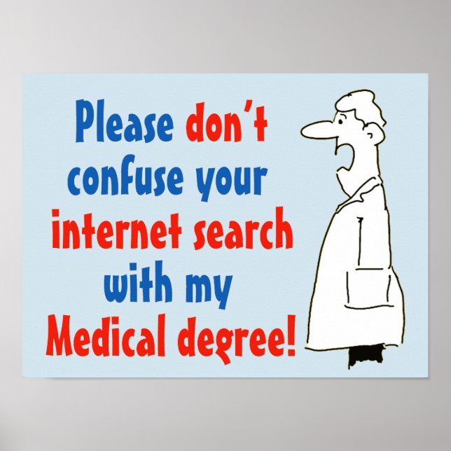 Läkare Medicinsk Examen Inte Internetsökning Poster (Framsidan)