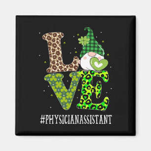 Läkare Omedelbar Kärlek St Patricks Dag Gnome Leop Magnet