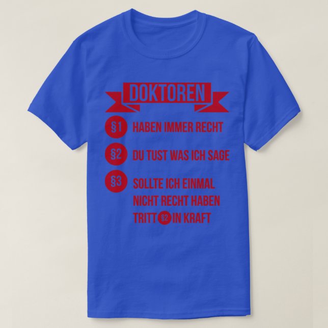 Läkare Phd Student Gift Student2 T Shirt (Design framsida)