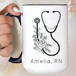 Läkare Sjuksköterska Anpassad Medicinsk Hälsovår Kaffemugg