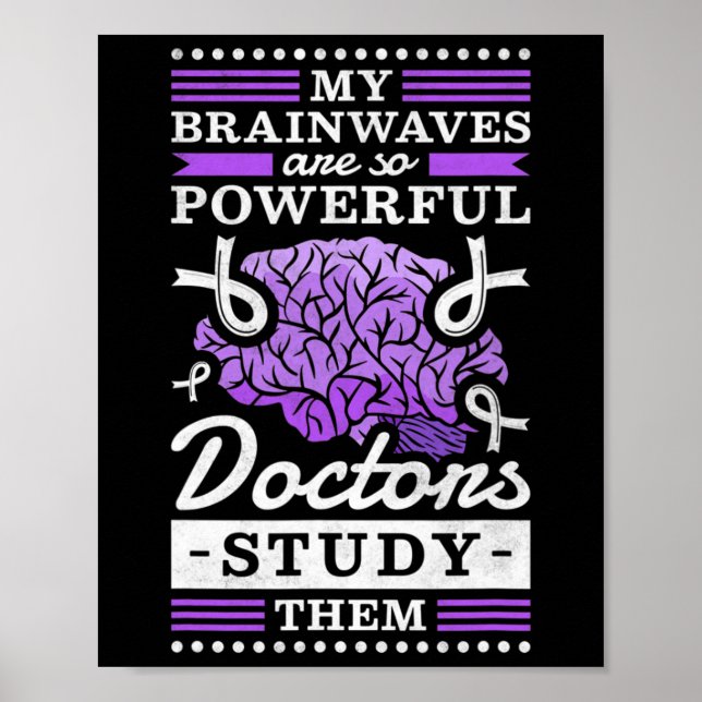 Läkare Study My Powerful Brainwaves Poster (Framsidan)