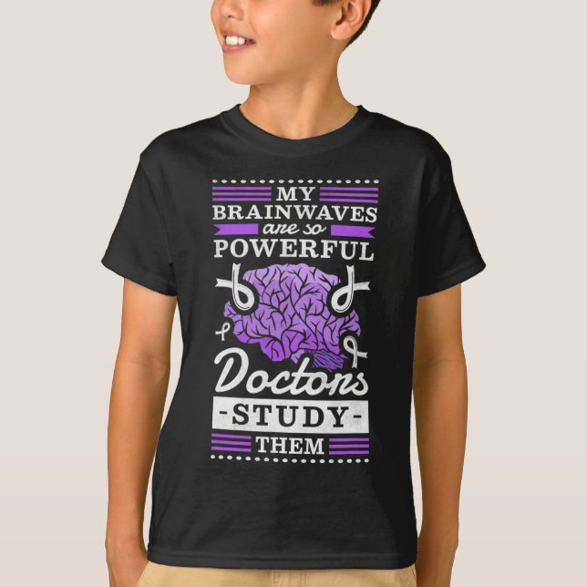 Läkare Study My Powerful Brainwaves T Shirt (Framsida)