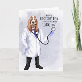Läkare tårdag Funny Hound Doktor Kort