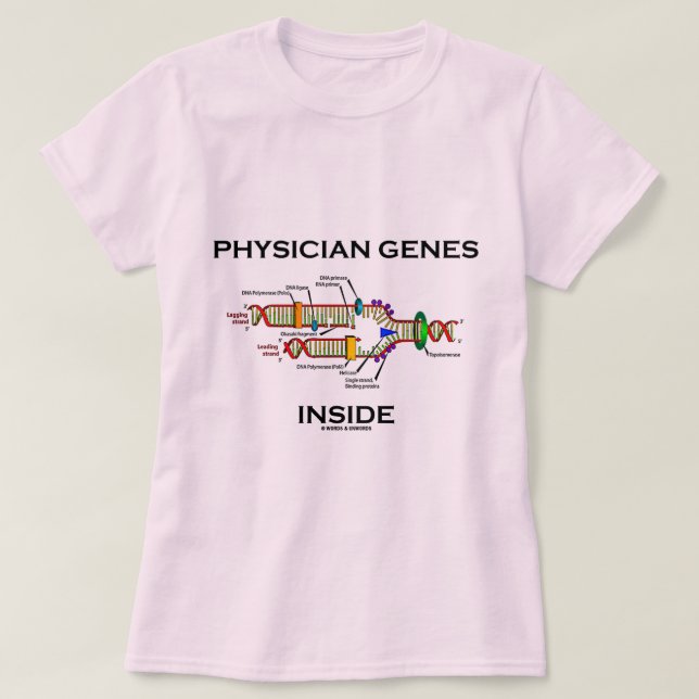 Läkaregeninsida (DNA-replicationen) T Shirt (Design framsida)