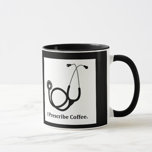 läkarens kopp present Jag förskriver kaffe (Höger)