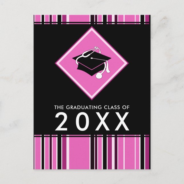 läkarexamen student inbjudan vykort (Framsida)