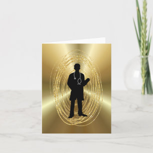 Läkarkort i Studenten för manlig läkare Kort