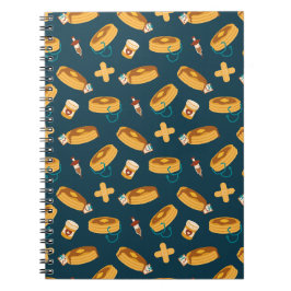 Läkarpannkakor Navy Anteckningsbok