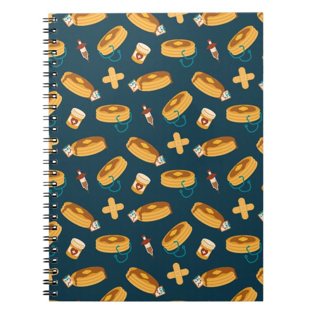 Läkarpannkakor Navy Anteckningsbok (Framsidan)