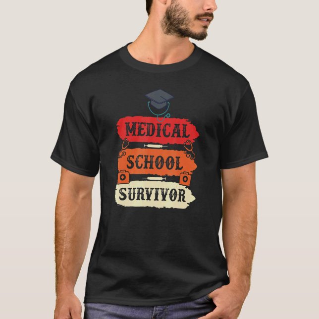 Läkarskolan Doktor Student Med Education Gradua T Shirt (Framsida)