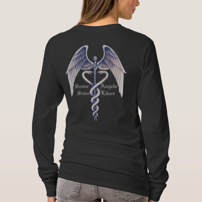 Läkarundersökning någon lång T-tröja för Tröja (Baksida)