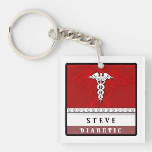 Läkarundersökning skräddarsy vakna Keychain -