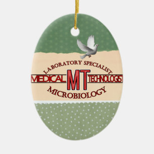 LÄKARUNDERSÖKNING TECH FÖR MICROBIOLOGY FÖR JULGRANSPRYDNAD KERAMIK