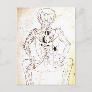 Läkarundersökningen för det 13th århundradet för vykort