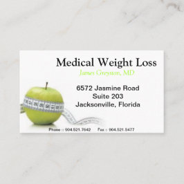 Läkarundersökningen väger förlustvisitkortar visitkort